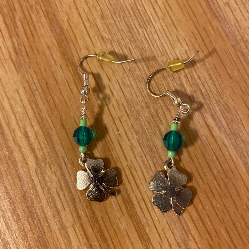 St. Patrick’s Day shamrock earrings